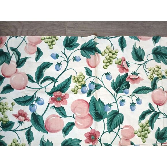 Waverly Valance Twelve Oaks Southern Charm Peaches Berries 76"x16" Rod Pocket - Picture 1 of 4